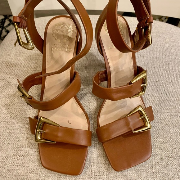 BNWOB Vince Camuto Jeminstie Buckled Heeled Sandals - 8.5 - Picture 7 of 9